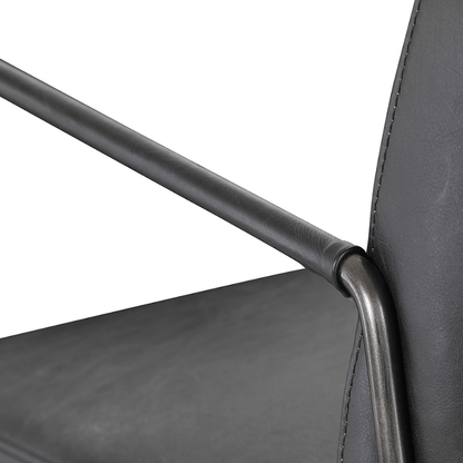 Dagwood Leather Armchair Black