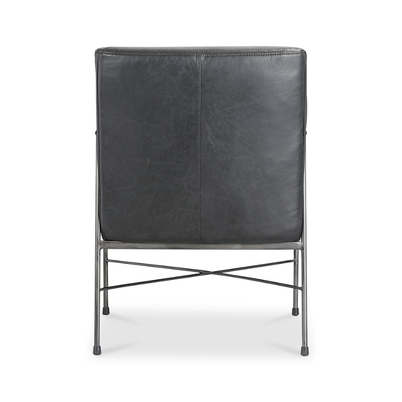 Dagwood Leather Armchair Black