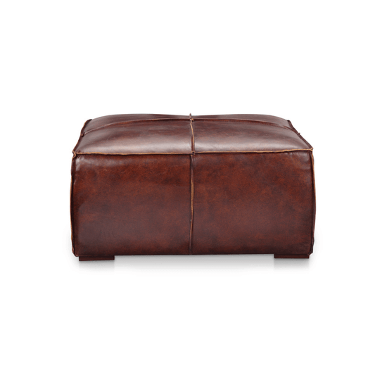 Kapa Ottoman Dark Brown Leather