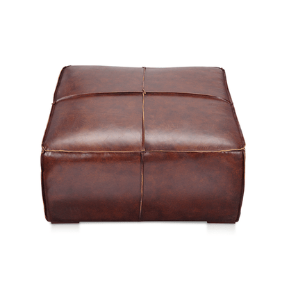 Kapa Ottoman Dark Brown Leather