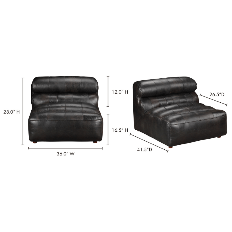 Ramsay Leather Slipper Chair