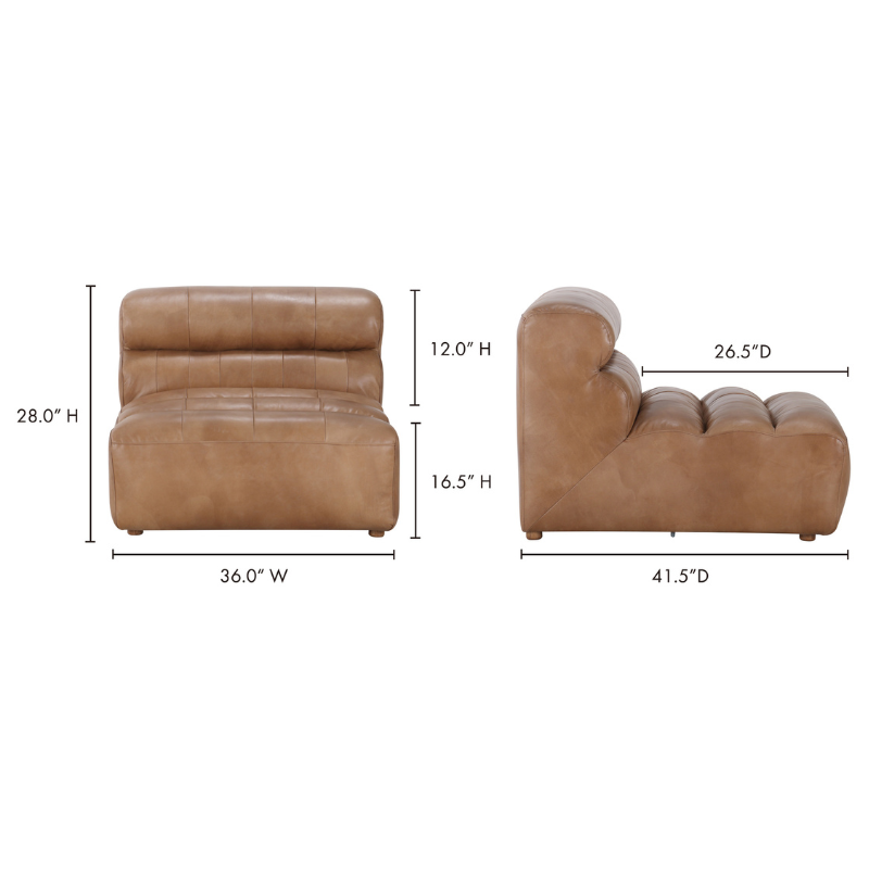 Ramsay Leather Slipper Chair