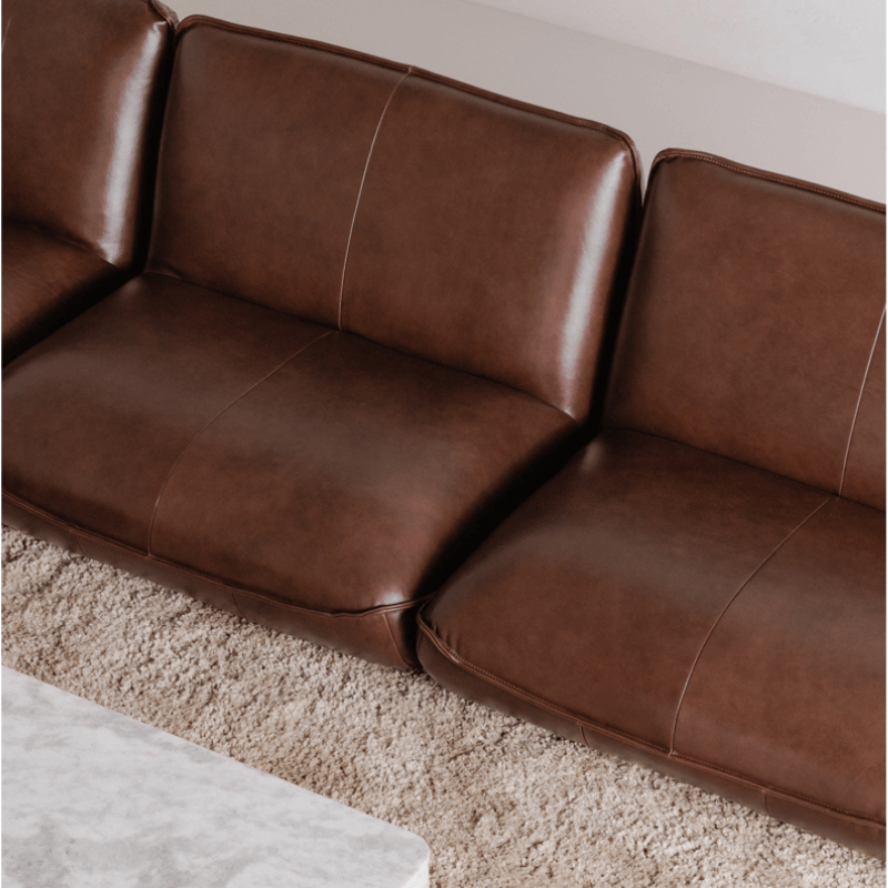 Zeppelin Leather Corner Chair