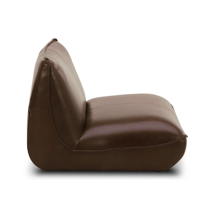 Zeppelin Leather Slipper Chair