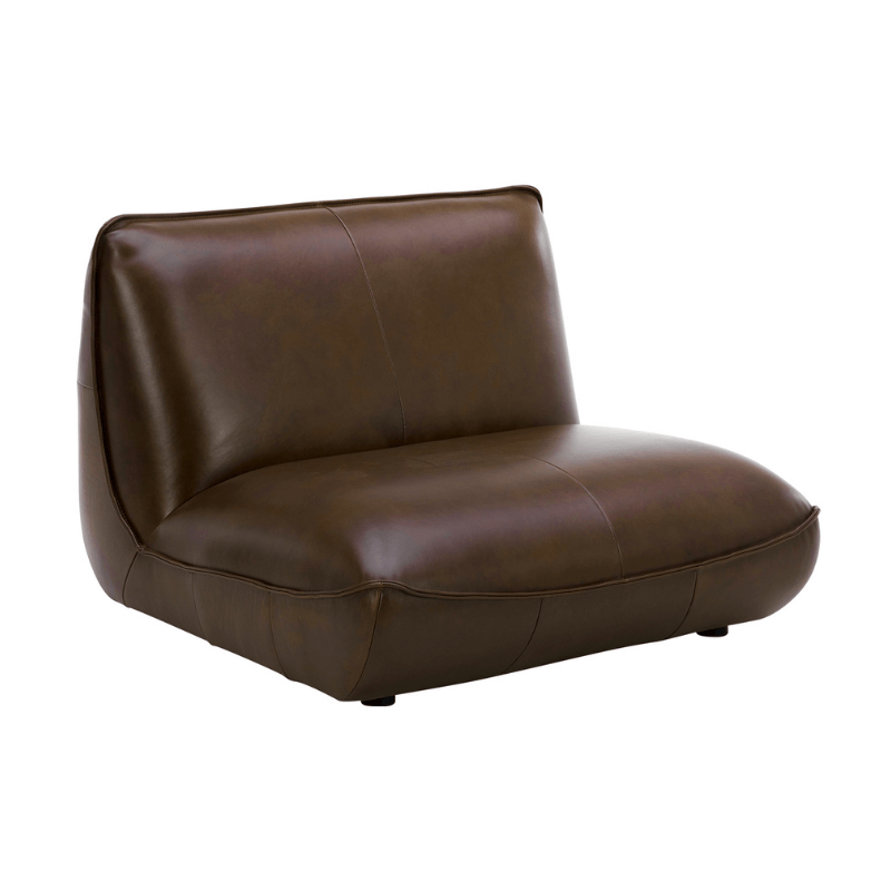 Zeppelin Leather Slipper Chair