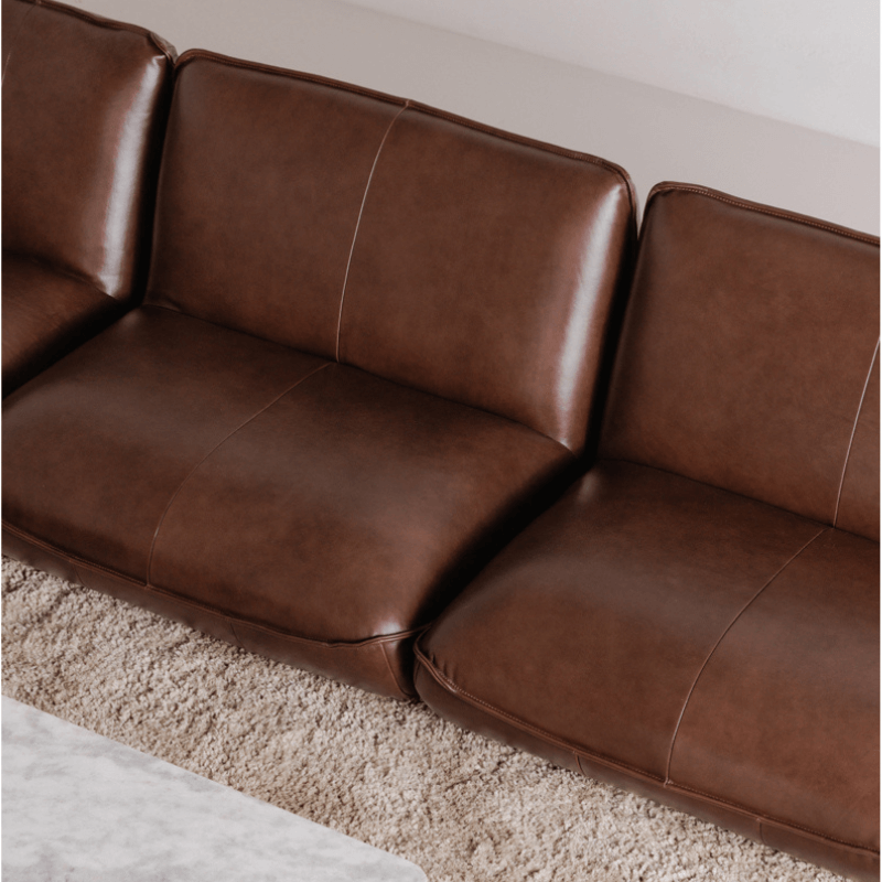 Zeppelin Leather Slipper Chair