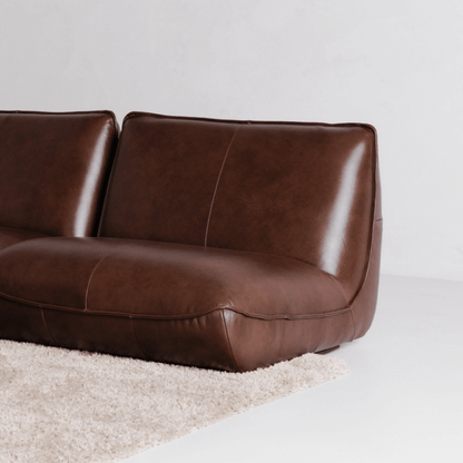 Zeppelin Leather Slipper Chair